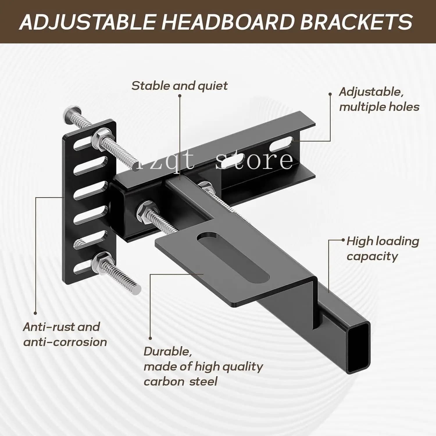 Cross-border bedside frame, headboard bracket for metal bedside frame, general headboard bracket for bed hardware
