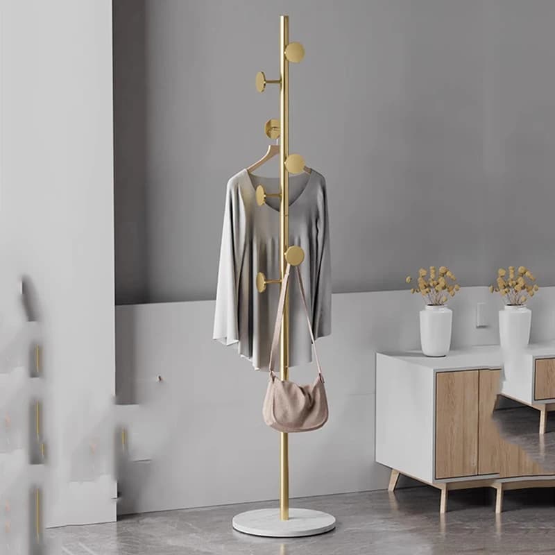 Luxury Nordic Coat Racks Hall Tree Space Saving Bedroom Hallway Coat Racks Garment Corner Shelf Perchero Entrance Hall Furniture