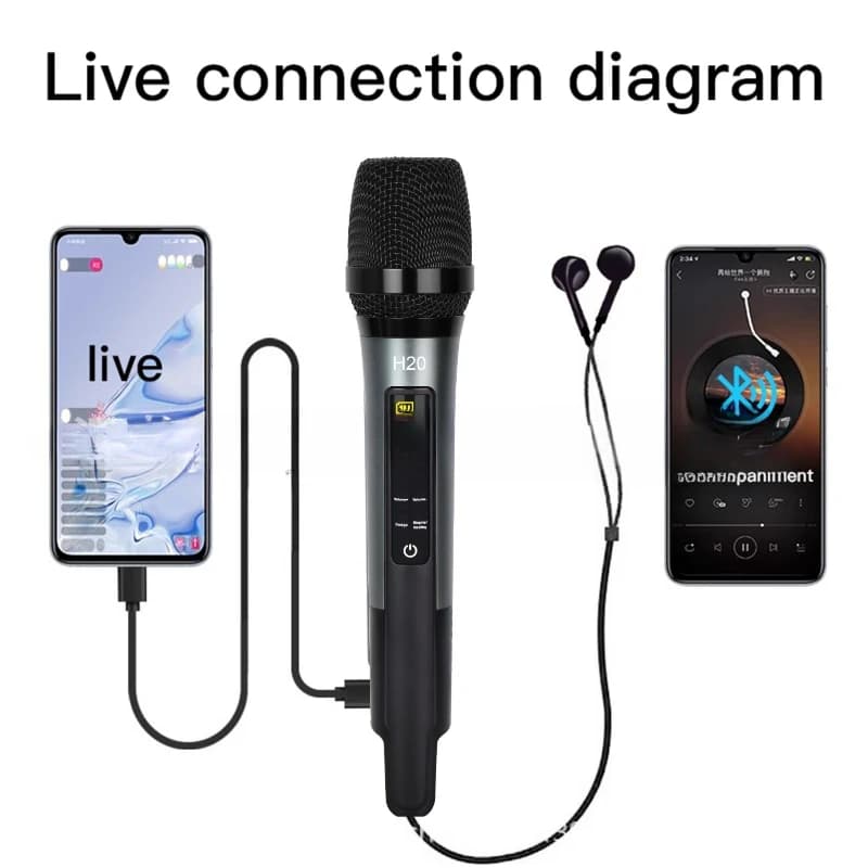 Mobile phone microphone Wired microphone Plug and play Computer live sound card microphone Karaoke