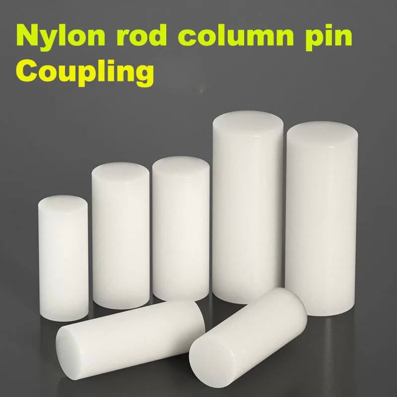 Nylon column pin coupling solid cylindrical hard plastic super wear-resistant nylon rod custom processing Diameter 18~60mm