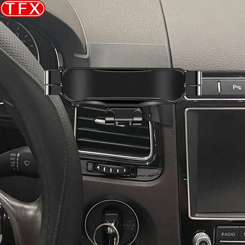 For Volkswagen VW Touareg 2011-2018 Car Styling Mobile Phone Holder Air Vent Mount Gravity Bracket Stand Modified Accessories