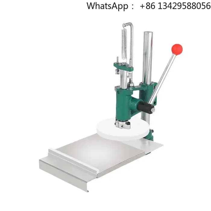 Portable 15 18 20 22cm Stainless Steel Pizza Dough Press Machine Manual Flatten Tool for  Restaurant Manufacturing Plant