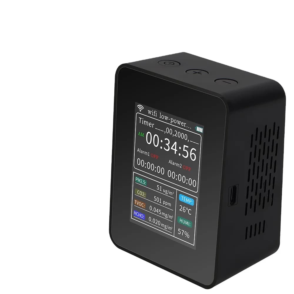 Digital Wireless Connectivity USB Intelligent Indoor Gas Analyzers Air Quality Detector CO2 TV0C HCHO Temperature HumidityTester