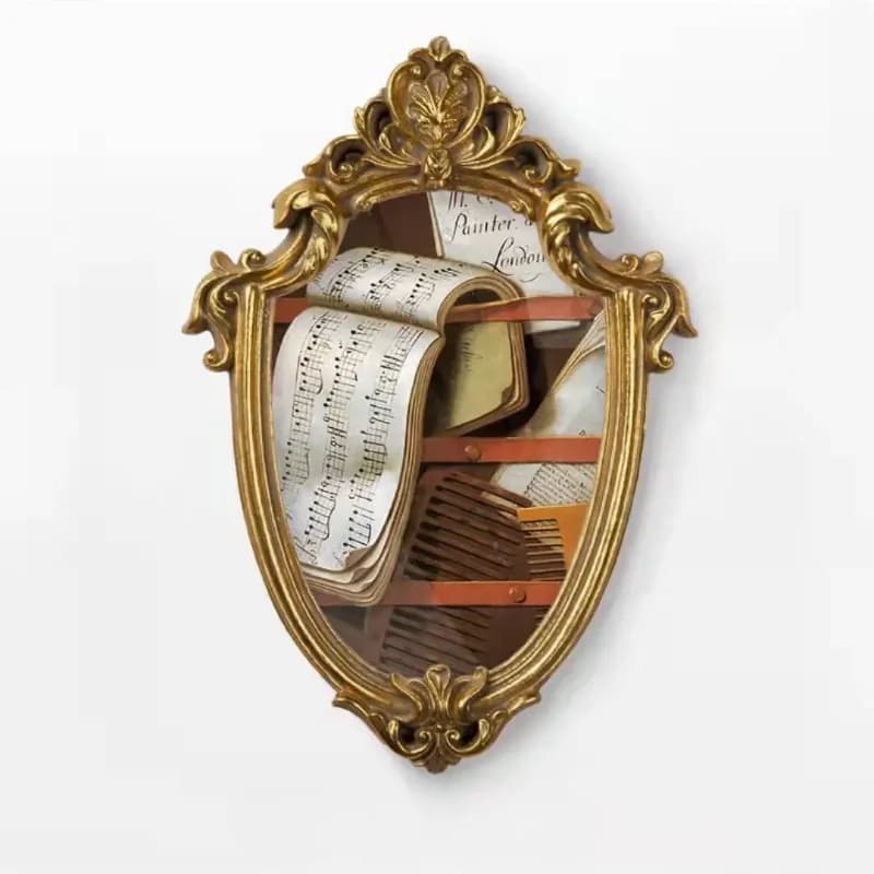 Retro Resin Photo Frame Tabletop and Wall Hanging Ornament Ornate Design for Living Room Holiday Decor Vintage Display