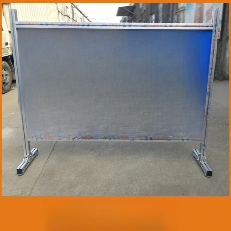 Aluminum advertising board isolation fence, double-sided movable