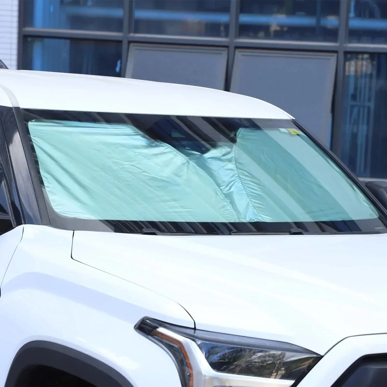 For Hummer H3 2005-2009 Silver tape Silver Car Front Windshield Sunshade Sun Protection Visor Sunshade Car Accessories