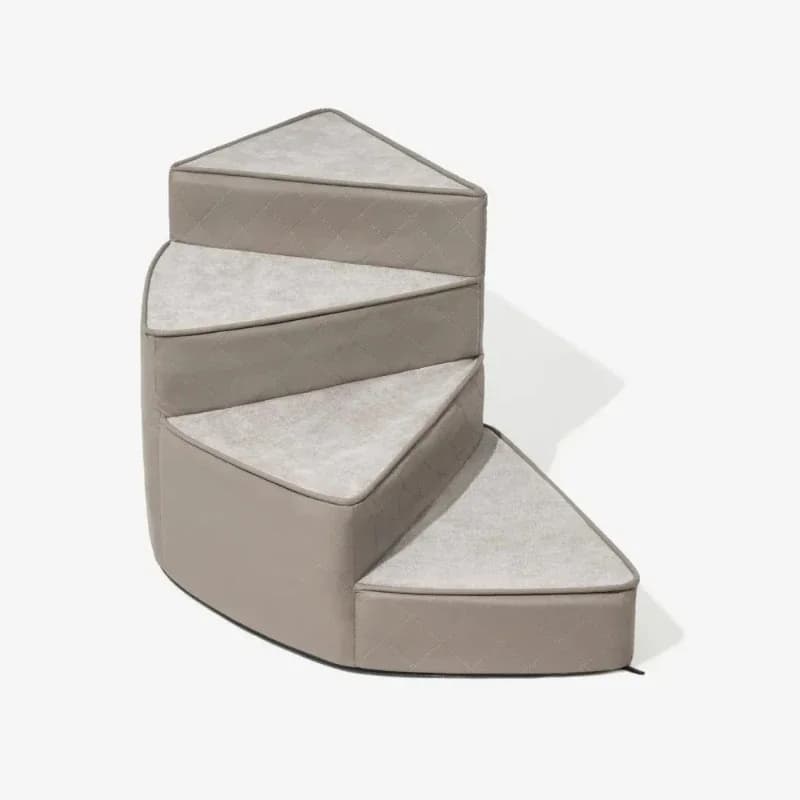 Spiral dog stairs Dog ramp with washable cover Non-slip steps Durable foam ladder for small and medium sized dog and cat sofas