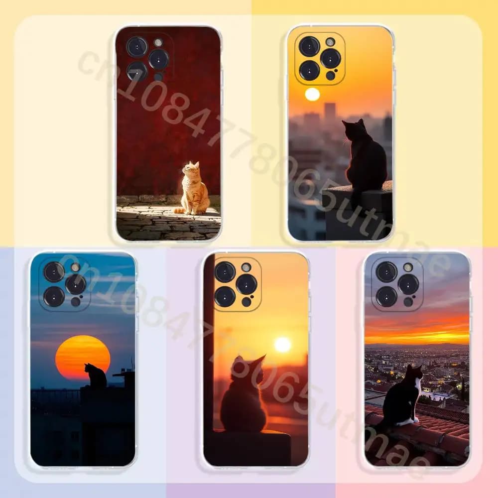 Majestic Cat Phone Case For iPhone17,16,15,14,13,12,11,Pro,Xs,Max,Mini,Plus Antislip Shockproof Hard