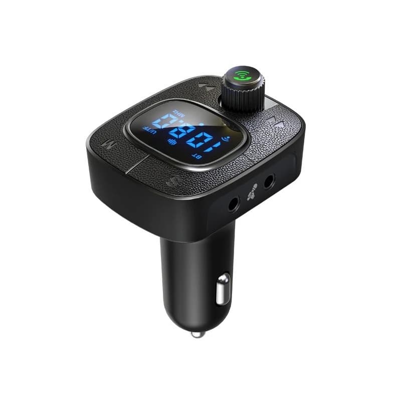 New multi-function car point device can be Karaoke car mobile phone charger USB with digital display car Bluetooth