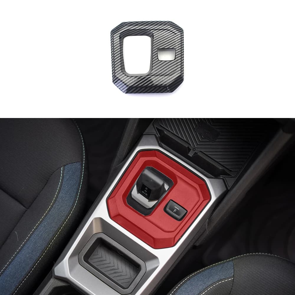 ABS Carbon Fiber Color Gear Shift Panel Trim For Dacia Duster