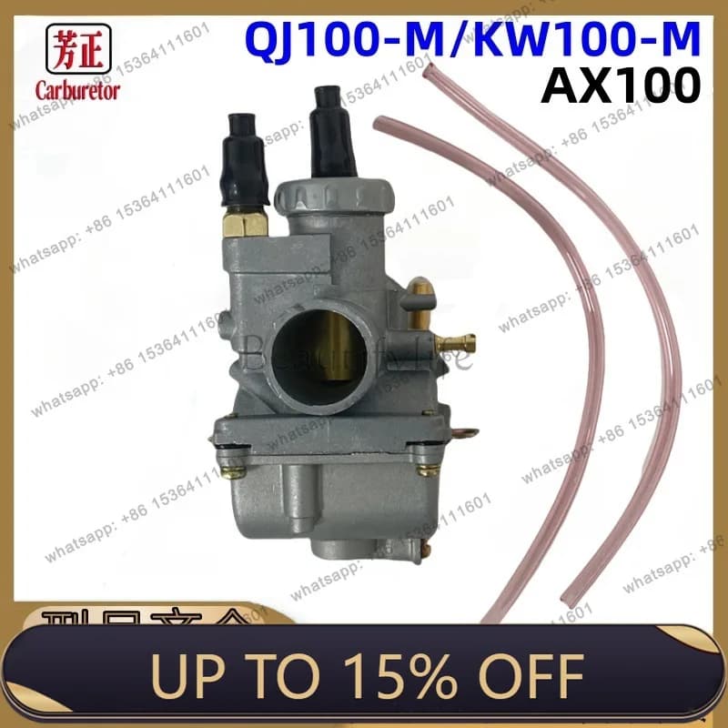 LSAX100 motorcycle carburetor 22mm for 2 stroke AX100 QJ100-M KW100-M