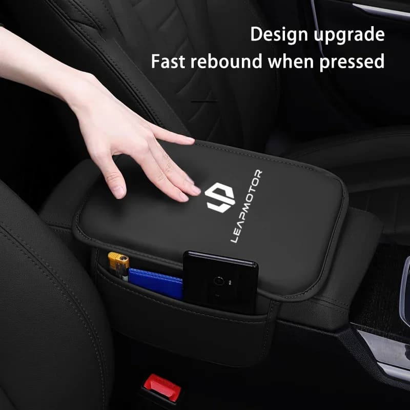 Car Armrest Cushion Center Console Pad Car Armrest Cover For Leapmotor C10 C11 T03 B10 C16 Lafa5 B03X C01