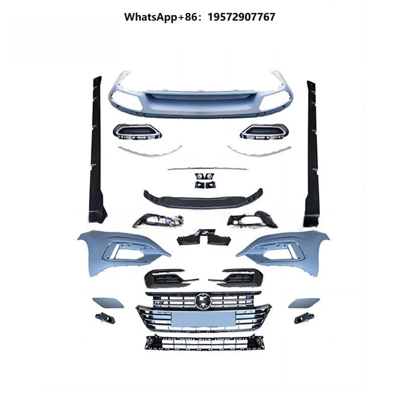 High Fitment Facelift Car Bumper Grille Diffuser Bodykit for Upgrade R Line 2018-2021 Body Kit