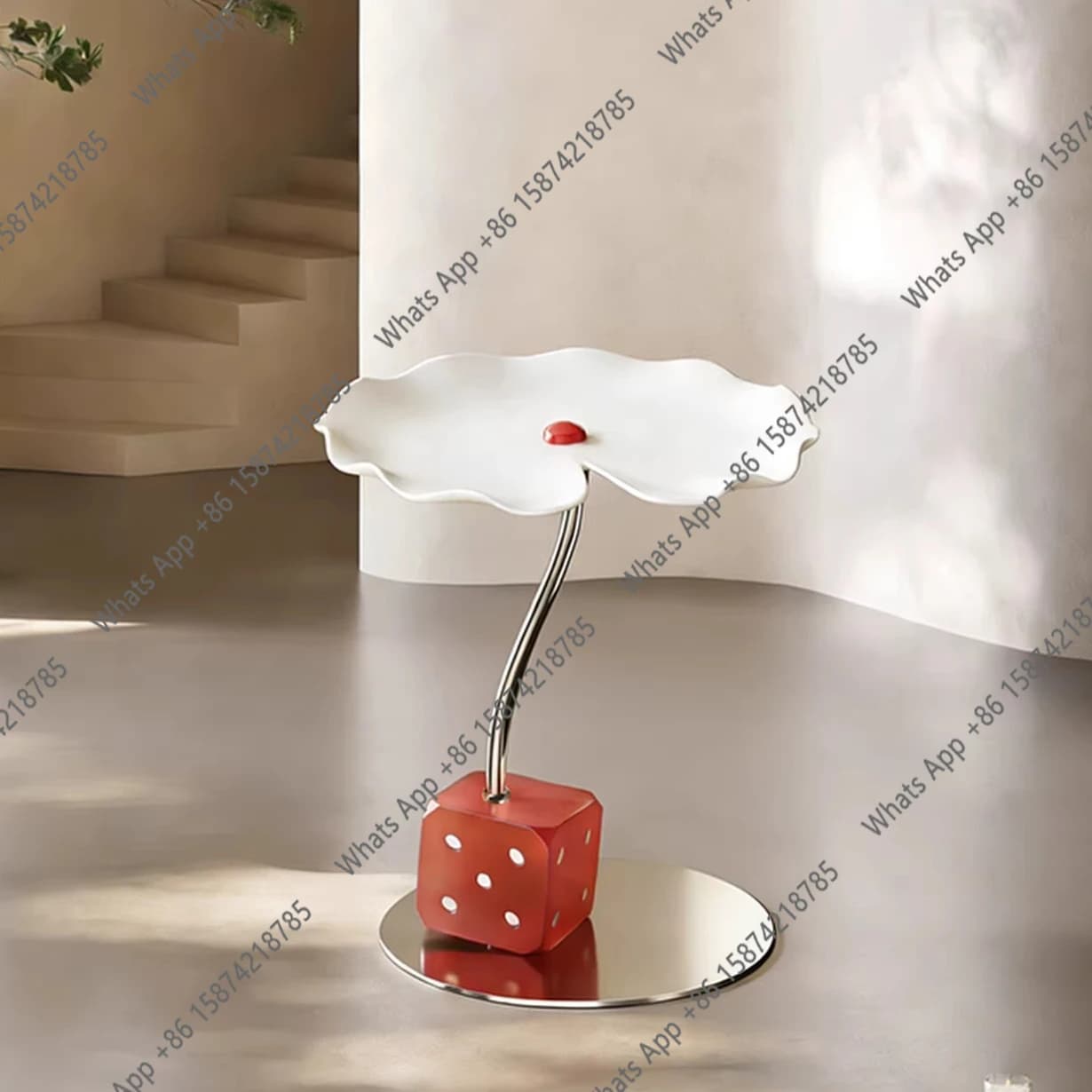 Cream wind sofa side a few good luck creative round living room coffee table bedroom shelf