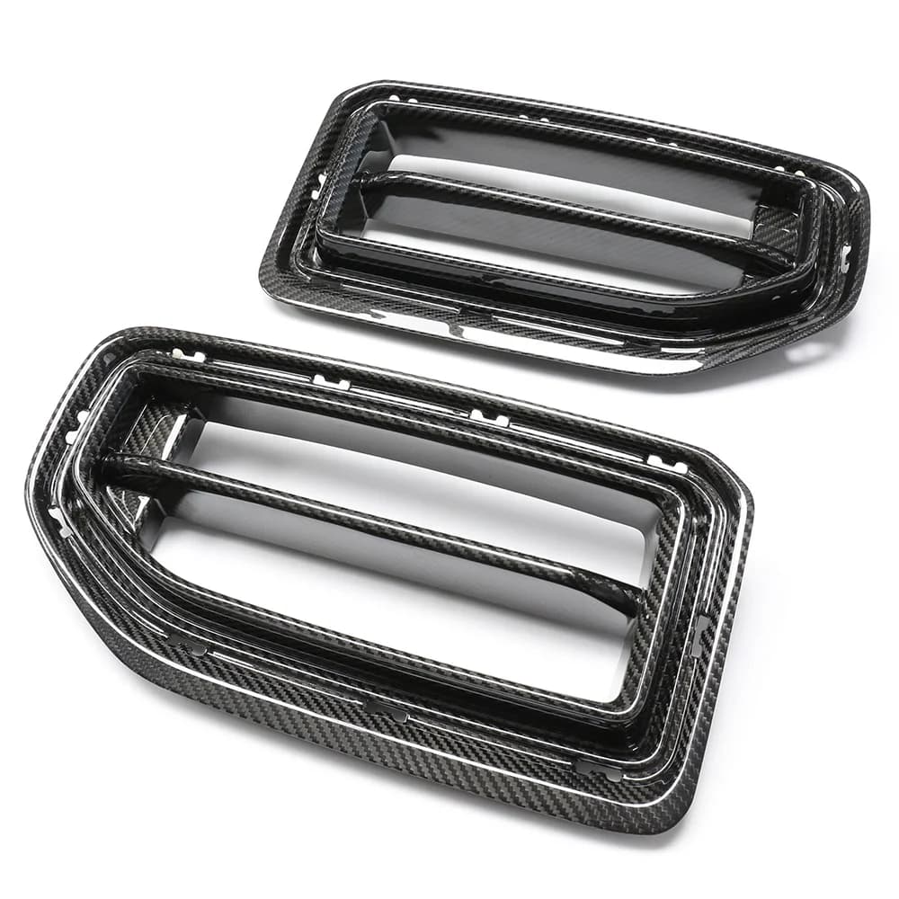 Dry Carbon Fiber YG Style Grille for BMW M2 G87 Front Center Grill Replacement Car Front Bumper Grills