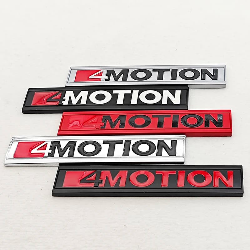 3D Car 4MOTION Emblem Logo Trim Front Hood Grille Badge Rear Trunk Sticker For VW Volkswagen Polo Golf Passat Jetta Accessories
