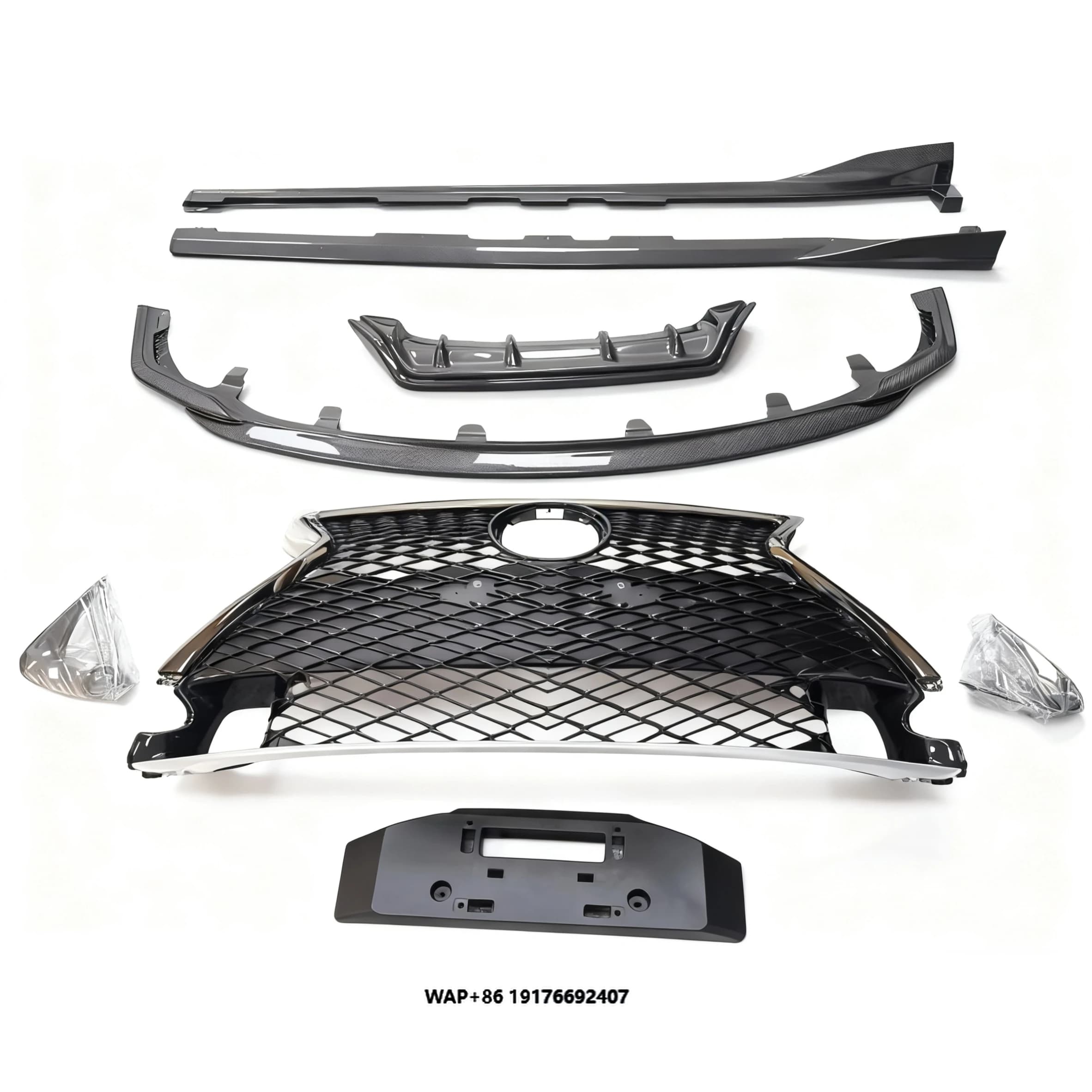 Excellent Quality Body Kit for RC 15-17 Upgrade Carbon Part Front Lip Diffuser Side Skirt Spoiler F Sport Grille Tuning