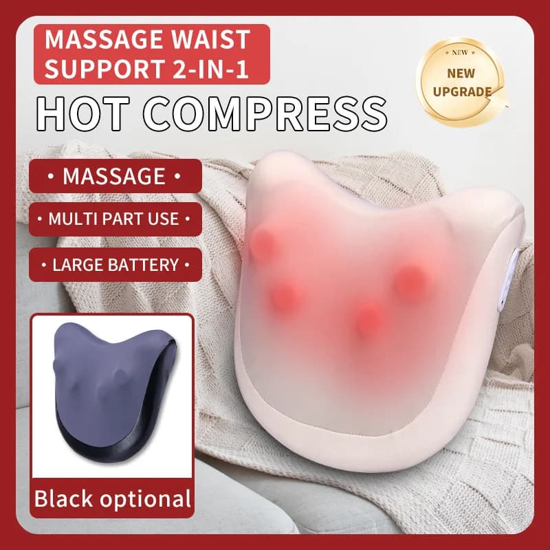 Deep Tissue Kneading,Electric Massage Pillow for Back Should