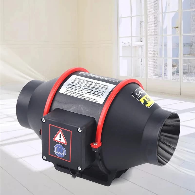 Modern Duct Black Wall Conditioning Vt IPX Radiator Fan Bl Hose