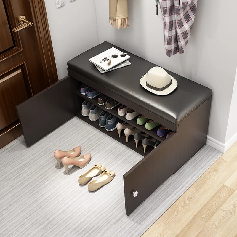 Wooden Bench Shoe Cabinet With Seat Vertical Organizer Entrance Hall Box Shoe Cabinet Tower Modern Zapatero Entrance Furniture