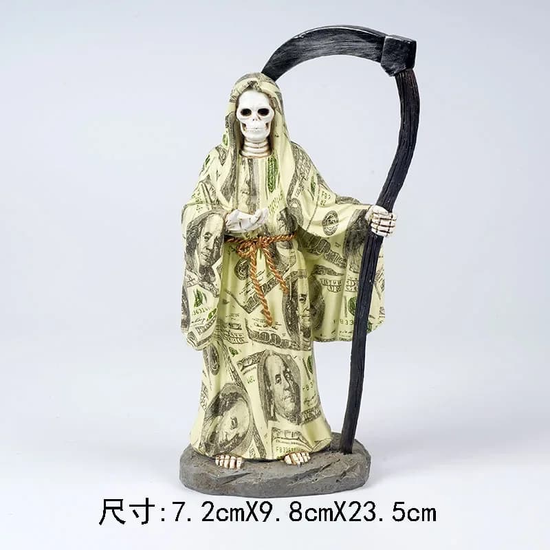 2026 Europe And America Gothic Style Reaper Statue Of Death Garden Desktop Dark Room Artistic Decorations Ornaments And Props