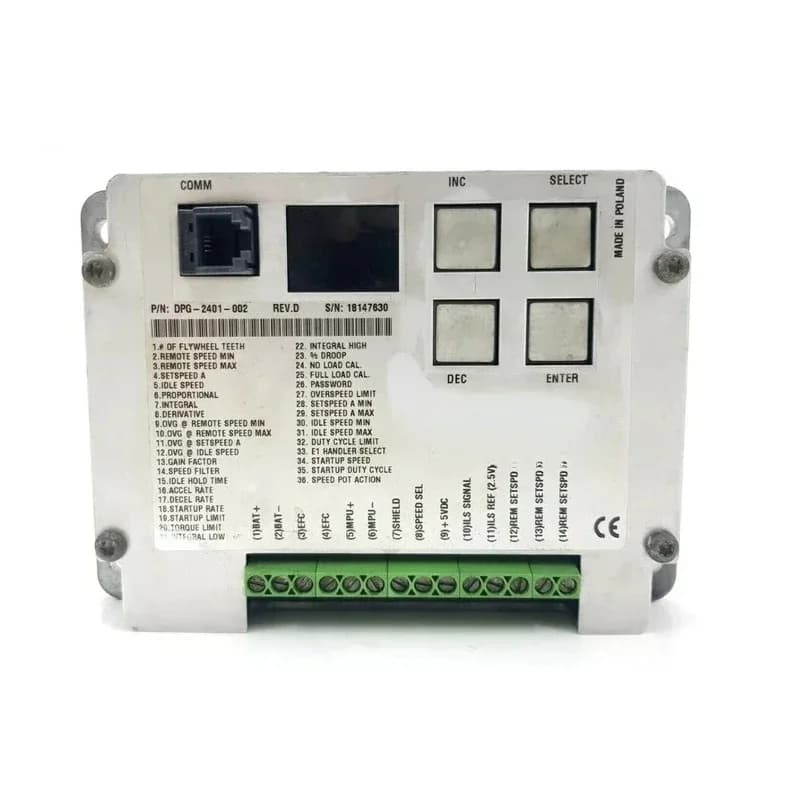 DPG-2401-002 Speed Controller DPG-2401-002 Speed Controller
