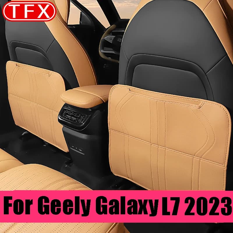 For Geely Galaxy L7 2023 2024 Car Seat Back Anti-kick Cushion Back Protection Special Mats Decoration Supplies Auto Accessories