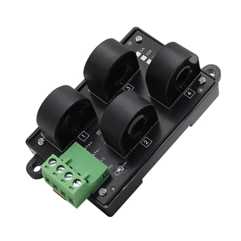 AC Current Mutual Inductance Sensor Transmitter Integrated AC0-50A Detection True Effective Value to 485 Acquisition Module
