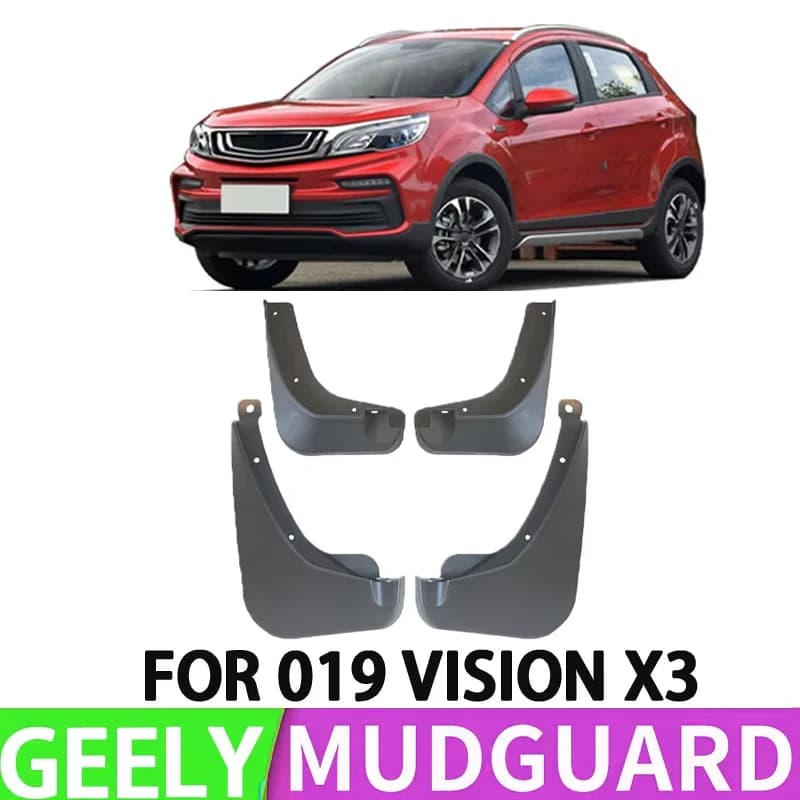 Suitable for 2019 GEELY VISION X Car Front and Rear Wheel Dedicated Mudguard Splash Guard 4pcs