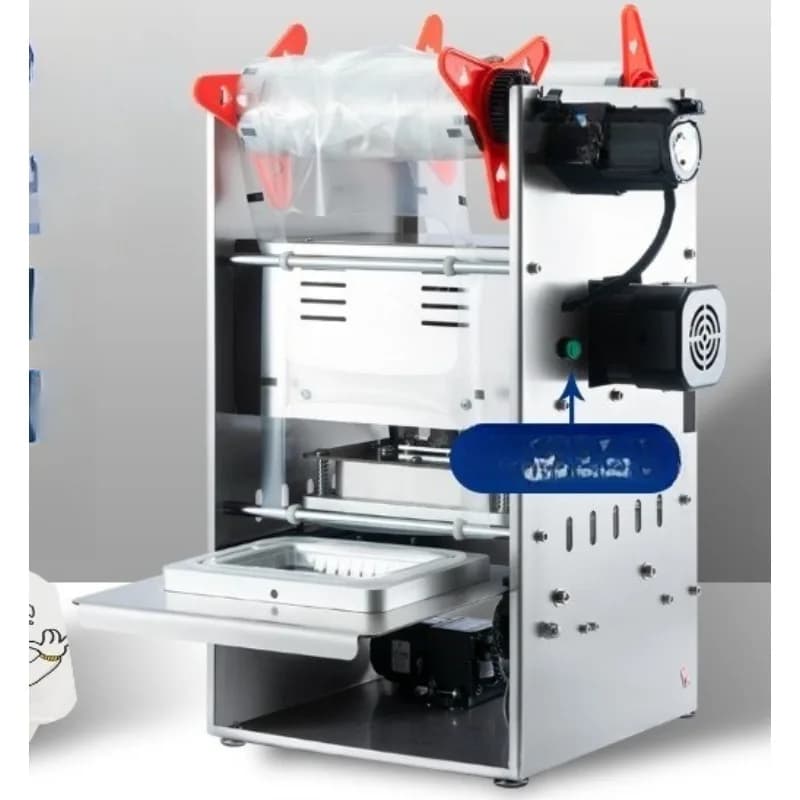 Automatic takeaway box baler, simple, lightweight and environmentally friendly lunch box sealing machine