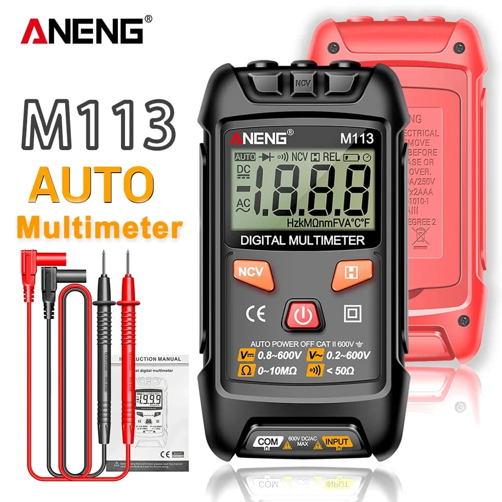 ANENG Universal Multimeter Tester 1999 Count Auto Range AC DC Voltage Resistance Tester NCV Induction Pen for Electrician Repair
