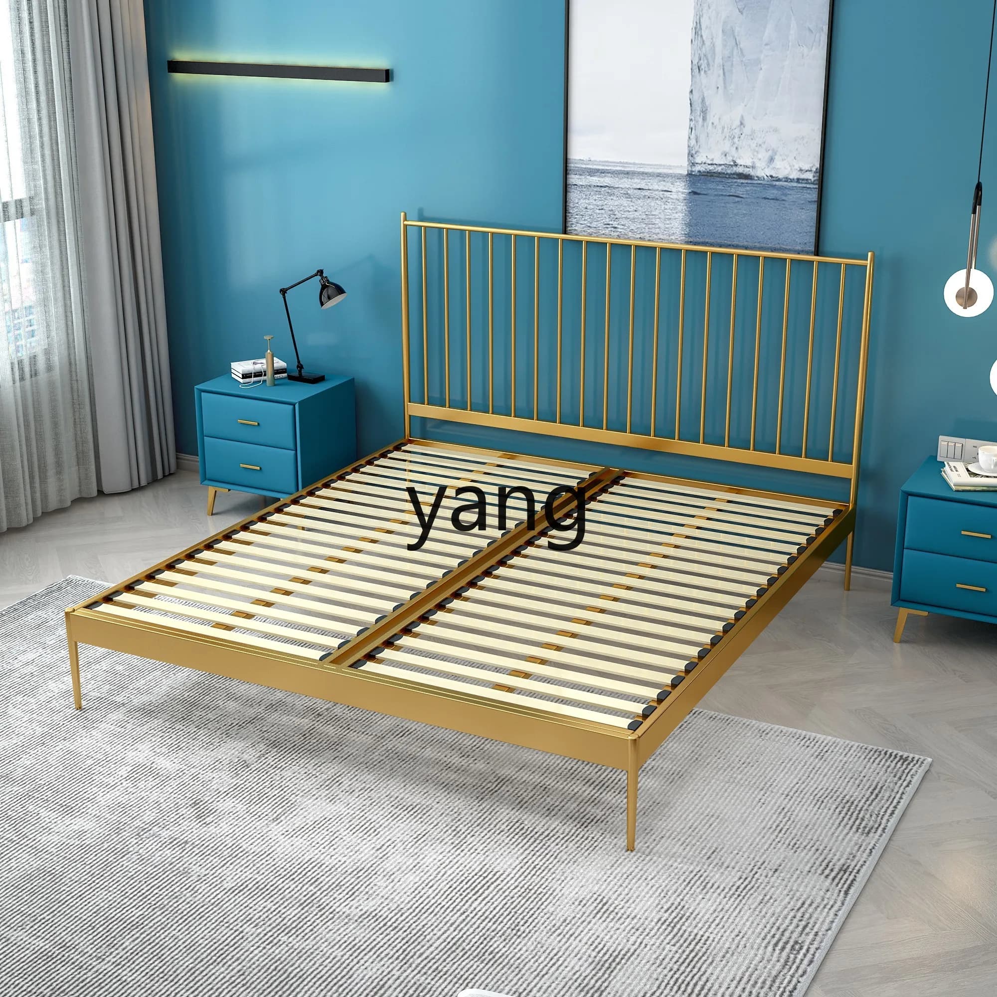 LTTM Internet celebrity 1.5m 1.8m Furniture wedding bed Princess double bed