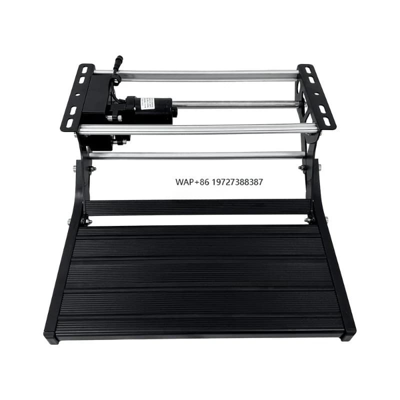 Rv Folding Electric Steps Aluminum Alloy Caravan Accessories Easy to Install Caravan Accessories
