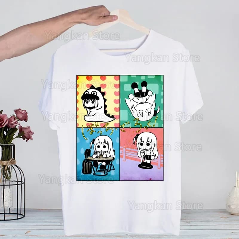 Bocchi The Rock Men's Tshirt Cute Printing Shirt Mens Fashion T-Shirt For Men Casual Tops Short Sleeve