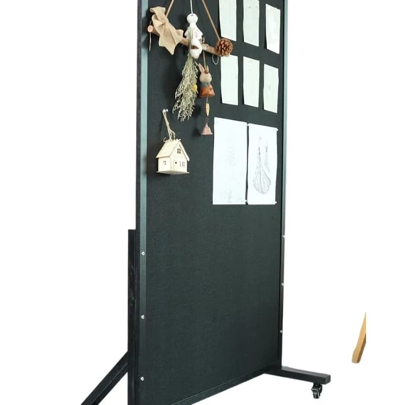 Movablecork board photo wall, floor-to-ceiling vertical bracket type message board, display board, announcement, publicity board