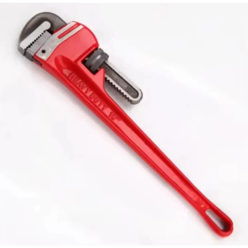 Heavy Duty Adjustment Wrench Carbon Steel Pipe Wrench with Aluminum Handle Bracket
