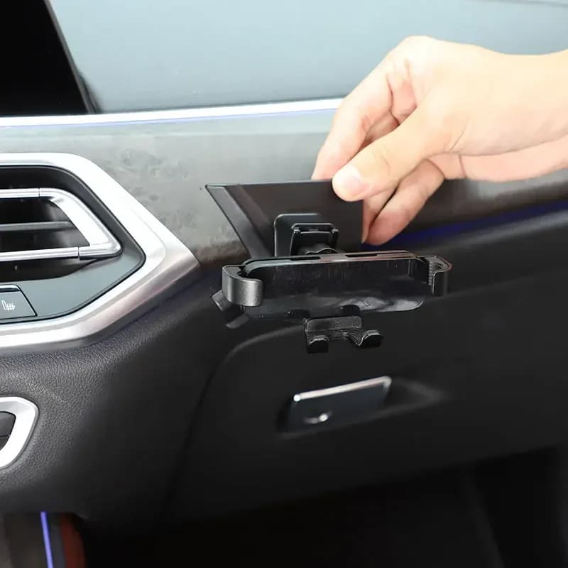 For BMW X5 G05 X6 G06 2019-2022 ABS Black Car Phone Holder GPS Navigation Bracket Interior Accessories