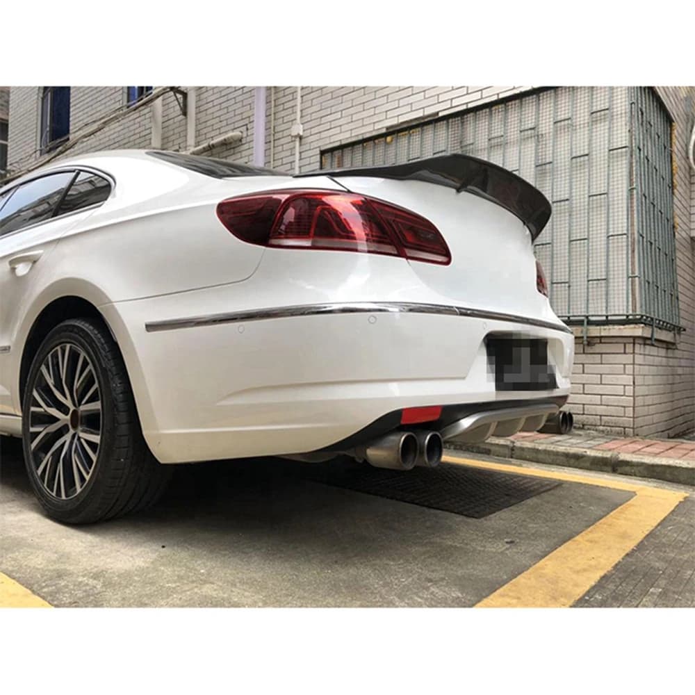 For Volkswagen Passat CC 2009-2018 Car Rear Trunk Car Styling Car Decoration Tail Spoiler Carbon Fiber R Style Spoiler