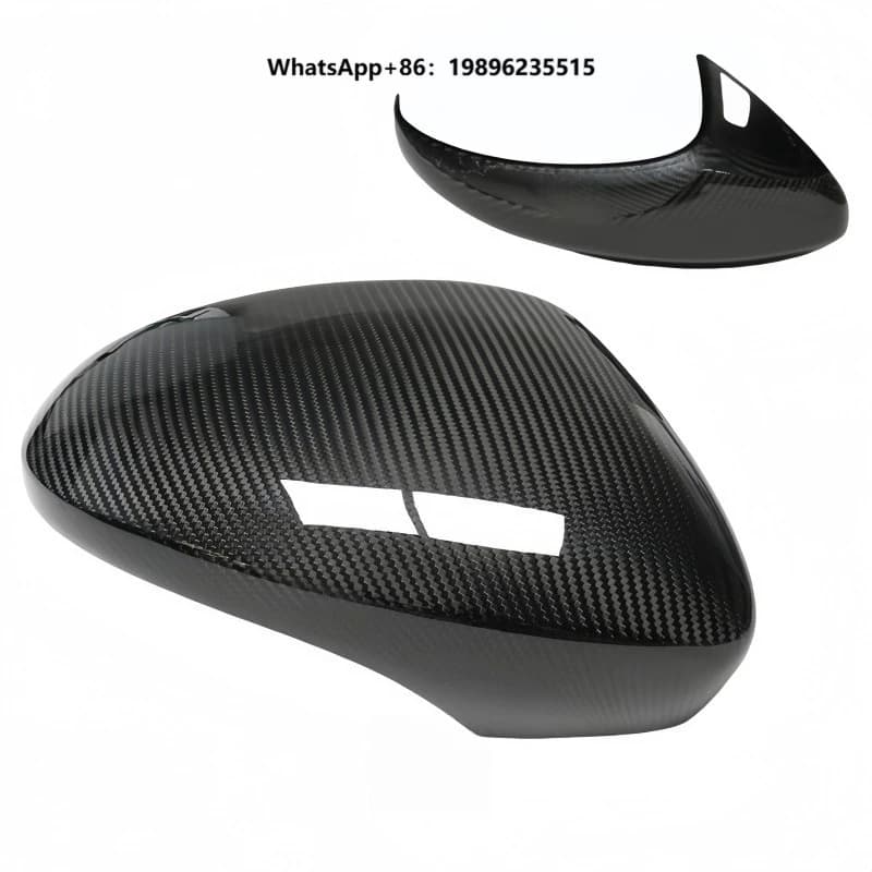 Carbon Fiber Rearview Mirror Cover Housing Replacement Exterior Upgrade Gloss Lightweight Durable Trim