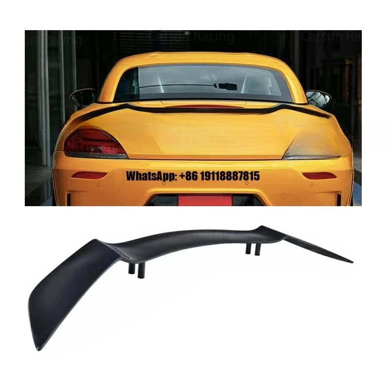 for BMW Z4 E89 2009+ Wet Carbon Fiber Rear Spoiler Trunk Wing GT Style Forged Carbon Fiber Car Spoilers Single Deck