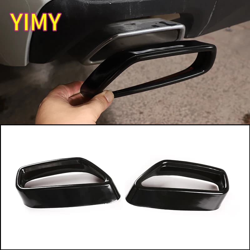 X2 Stainless Steel Tail Muffler Exhaust Pipe Output Car Cover Trim Suitable for BMW 5 6 Series GT G30 G38 G32 2018-2023