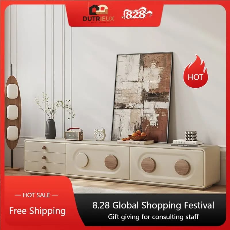 Khaki Design Tv Cabinet Bedroom Nordic Unique Storage Apartments Tv Cabinet Living Room Long Meuble Chambre Furniture For Home