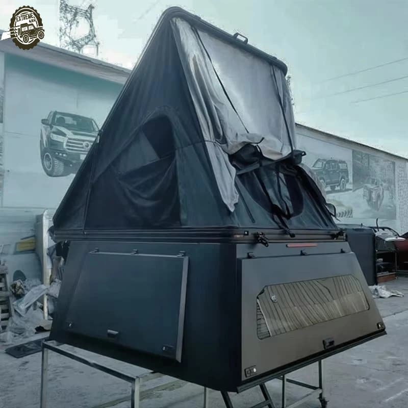 EXTREME 2024 Customized Pickup Trunk Waterproof Hardtop Canopy Topper Camper Tent for F150 TACOME TUNDRA GMC RAM1500