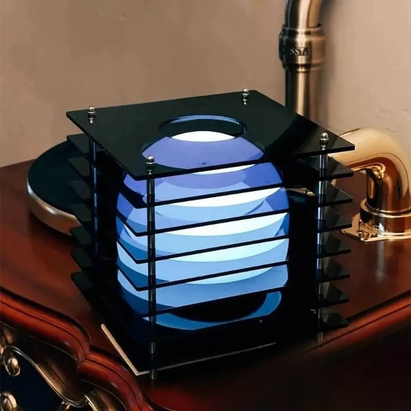 16 Colors Rechargeable Desk Lamp Creativity Acrylic Bedroom Ambient lighting Desktop Decorate Room Props Home Decor Night Light