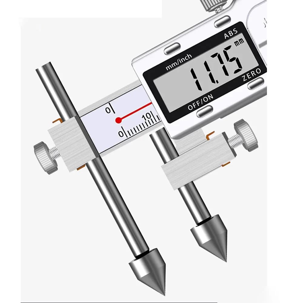 for Digital Center Distance Caliper, Electronic Hole Distance Vernier with Cone Probe for Precise Hole Center Measurement