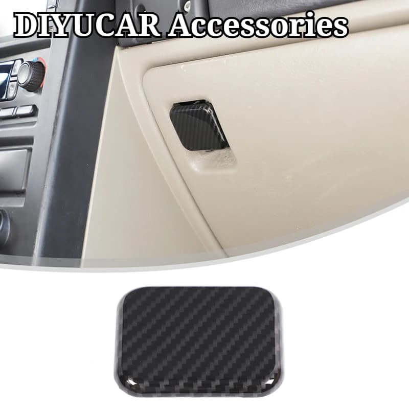 For Hummer H2 2003-2007 ABS Carbon Fiber Car Glove Box Switch Cover Trim Interior Car Accessories