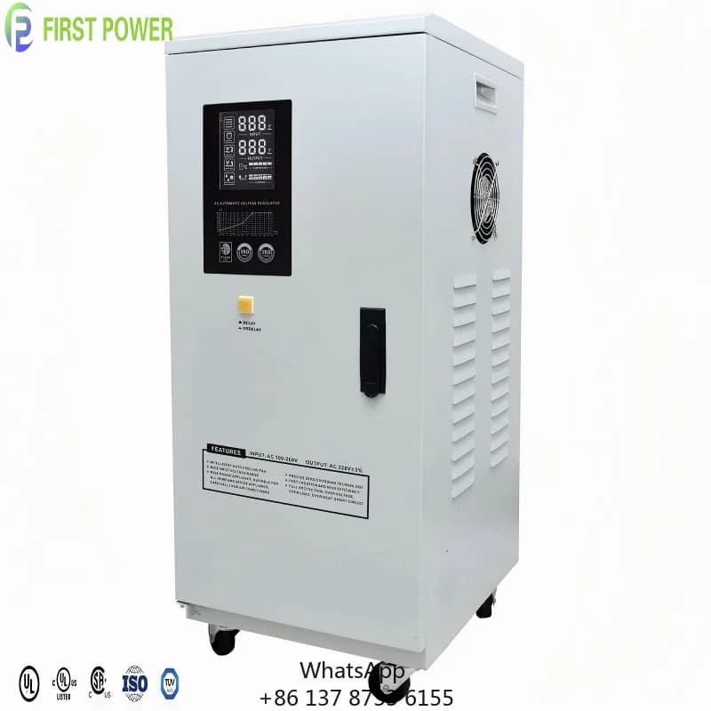 High Quality 50/60HZ 10KVA-1250KVA Servo Type Three Phase Voltage Regulator Stabilizer 30KVA For Industrial Equipment