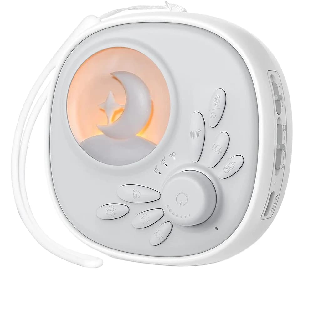 New Portable Baby White Noise Machine with RGB and Warm Light Soothing Sleep Aid with Health Care Function