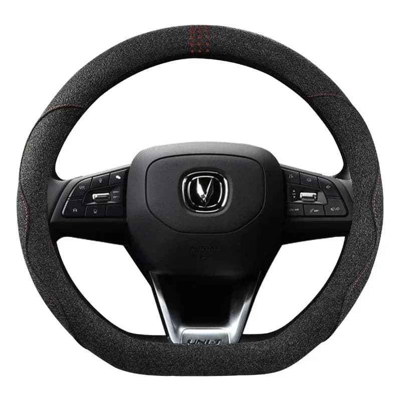 Steering Wheel Cover for Changan Unit High Quality Car Accessories Suede D-type Anti-slip Sweatproof Interior Handle Cover