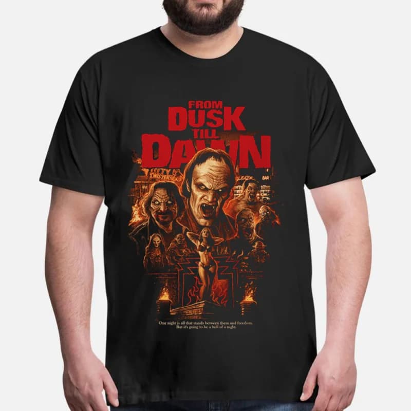 A Hell of a Night 0423 From Dusk Till Dawn 90s Horror Retro Unisex Classic T-Shirt 100% cotton Short Sleeve Graphic Clothes